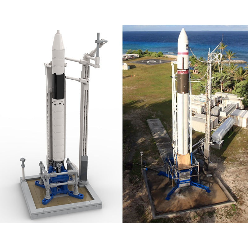 Falcon 1 Rocket & Launch Pad MOC Building Kit | Space Display Model - 2