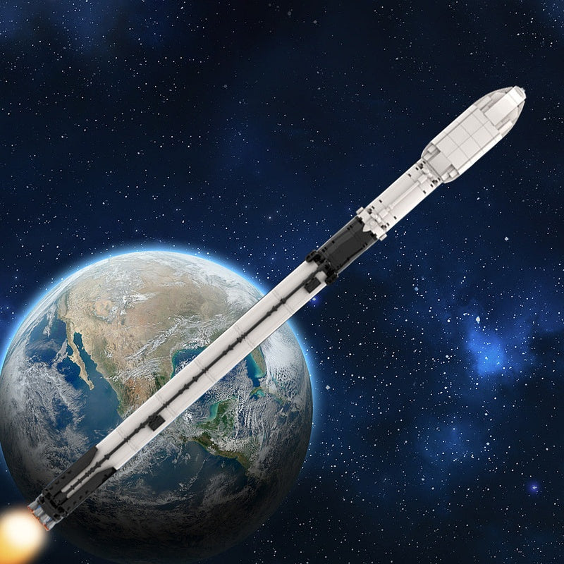 Falcon 9 MOC Rocket Building Kit | Space Launch Vehicle Model - 2