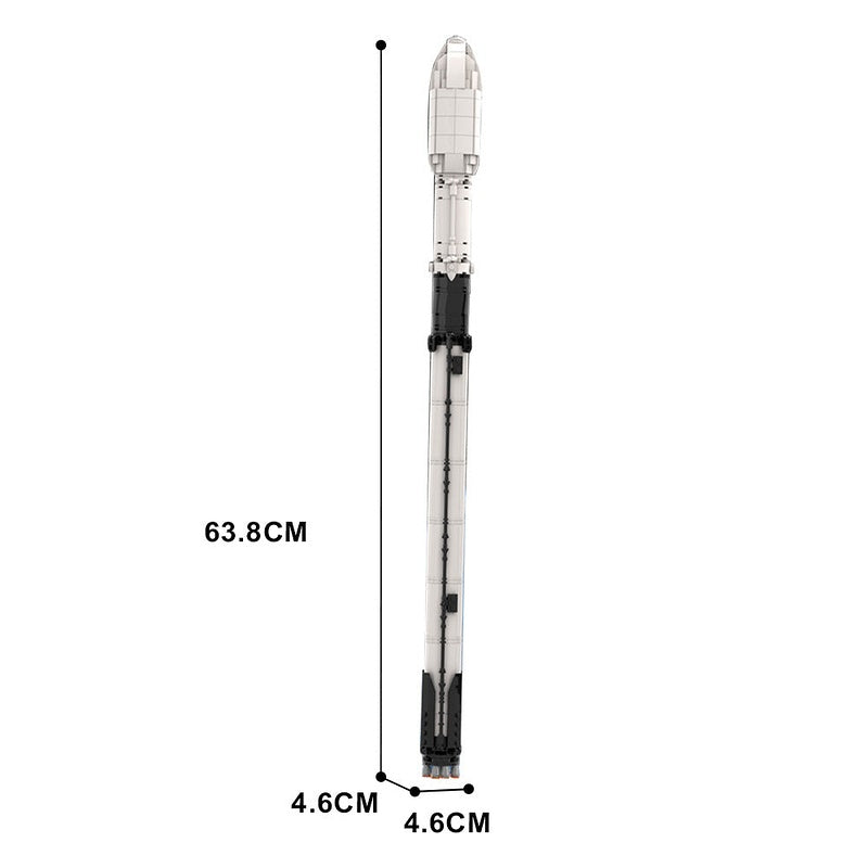 Falcon 9 MOC Rocket Building Kit | Space Launch Vehicle Model - 4