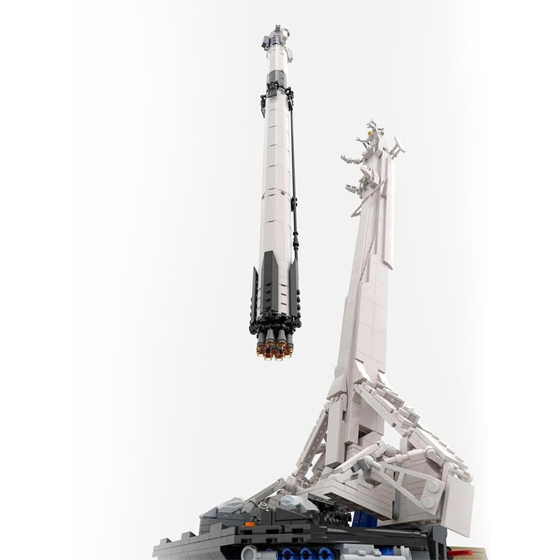 Falcon 9 MOC Rocket Launch Tower Building Kit | 1:110 Scale Model - 5