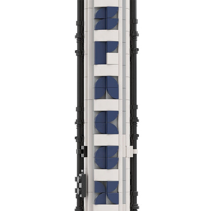 Falcon 9 Rocket MOC Building Kit | 1:110 Scale Launch Vehicle - 4