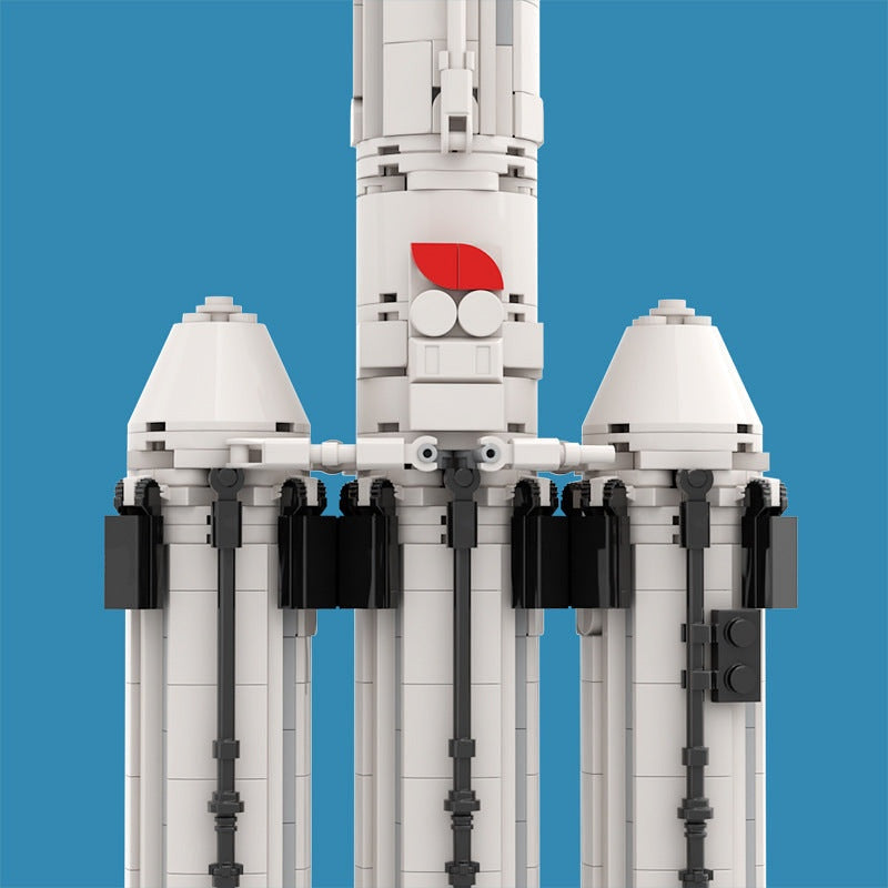 Falcon 9 Rocket MOC Building Kit | 1:110 Scale Launch Vehicle - 6