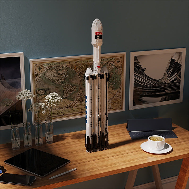 Falcon 9 Rocket MOC Building Kit | 1:110 Scale Launch Vehicle - 8