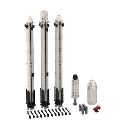 Falcon Heavy Building Kit | LEGO-Compatible MOC - 2
