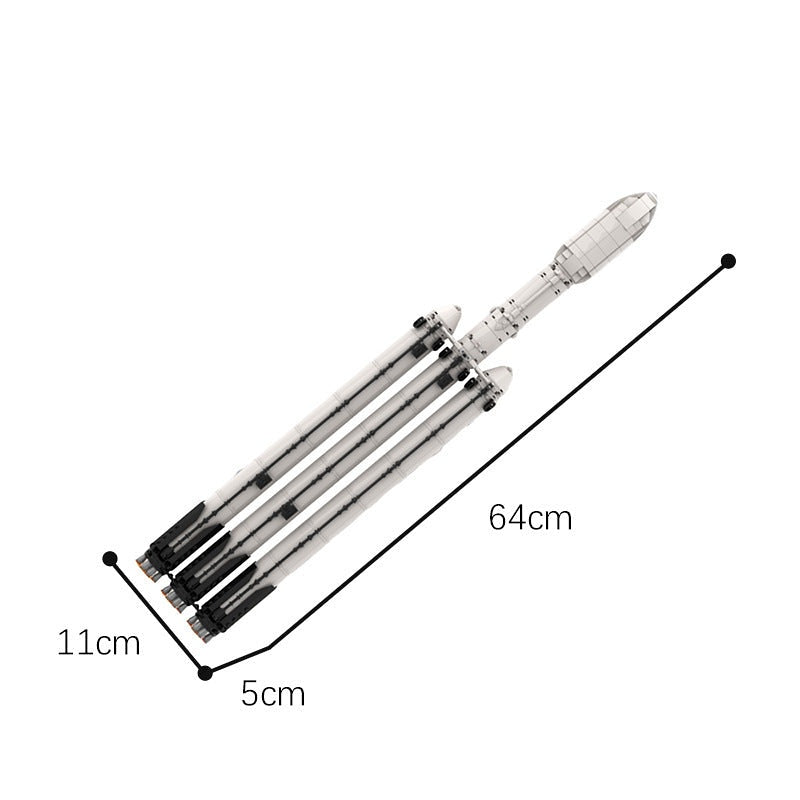 Falcon Heavy MOC Rocket Building Kit | Space Launch Vehicle Model - 4