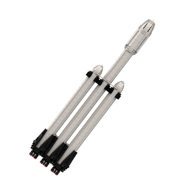 Falcon Heavy Style MOC Rocket Building Kit | Space Exploration Model - 1