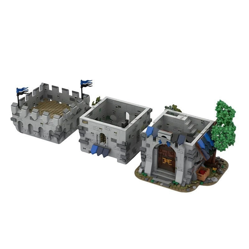 Falcon Outpost Fortress MOC Building Kit | Medieval Fantasy Tower - 3