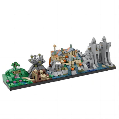 Fantasy Adventure Skyline MOC Building Kit | Scenic Architecture Model - 3