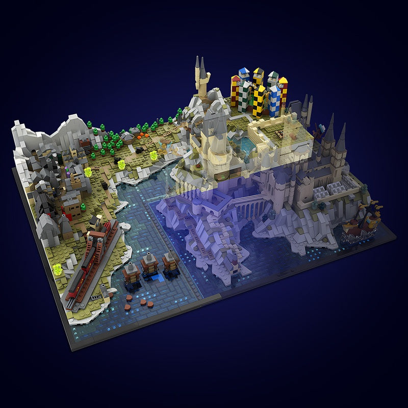 Fantasy Castle Grounds & Lakeside Village Expansion MOC Building Kit - 2