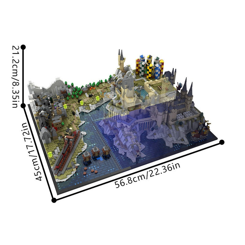 Fantasy Castle Grounds & Lakeside Village Expansion MOC Building Kit - 4