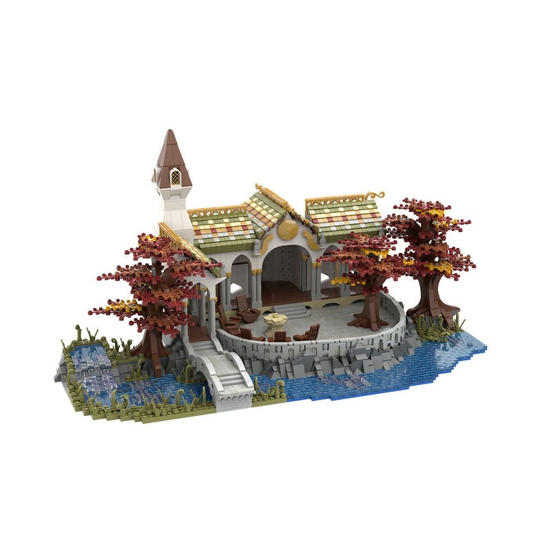 Fantasy Council Pavilion & Woodland Architecture MOC Building Kit - 4