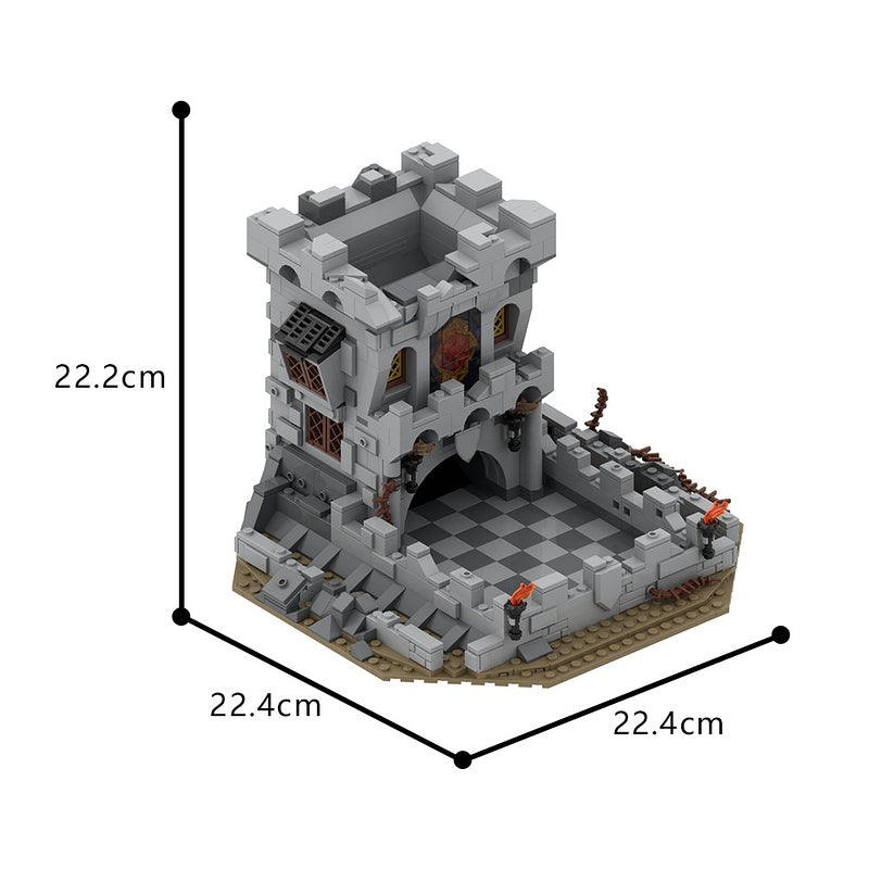 Fantasy Dragon Queen Dice Tower Building Kit | LEGO-Compatible MOC - 3