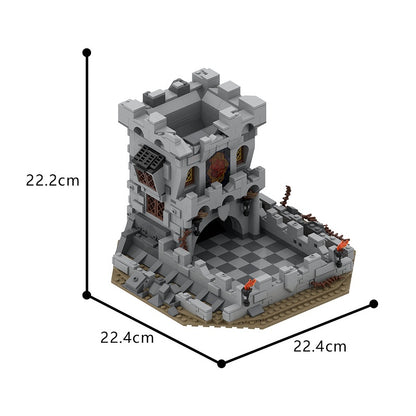 Fantasy Dragon Queen Dice Tower Building Kit | LEGO-Compatible MOC - 3