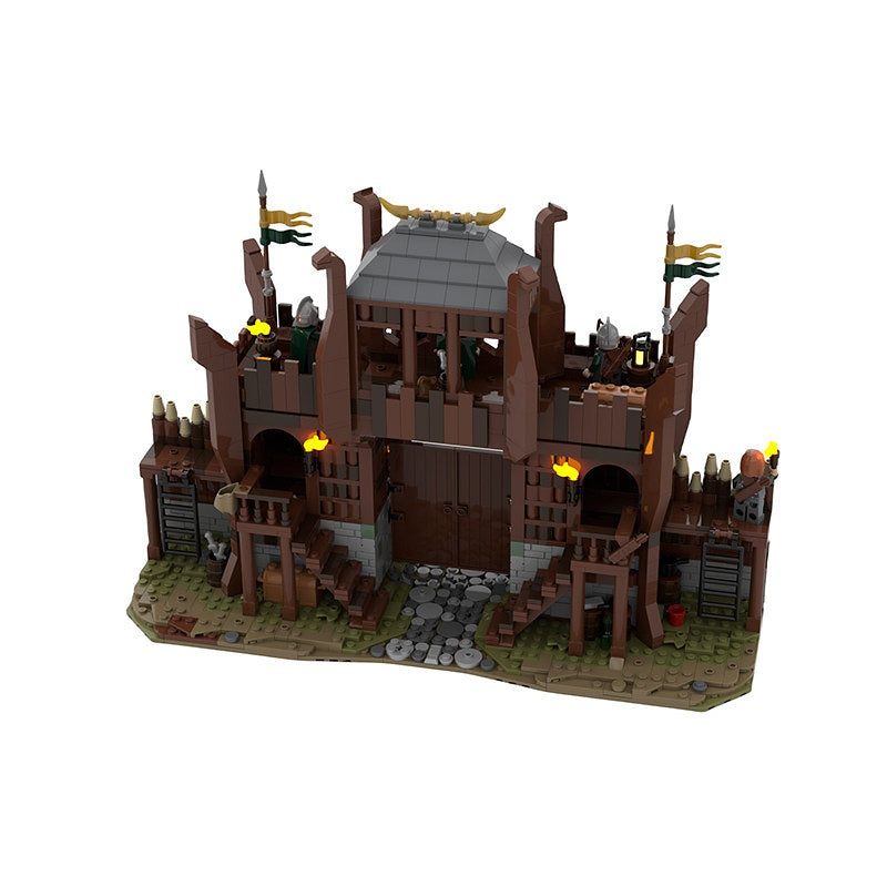 Fantasy Fortress Gate MOC Building Kit | Medieval Architecture Model - 1