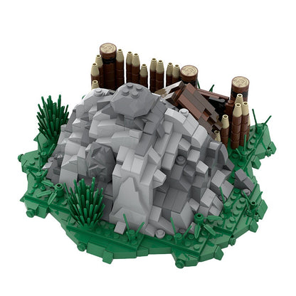 Fantasy Gold Mine MOC Building Kit | Magical Mining Architecture Model - 1