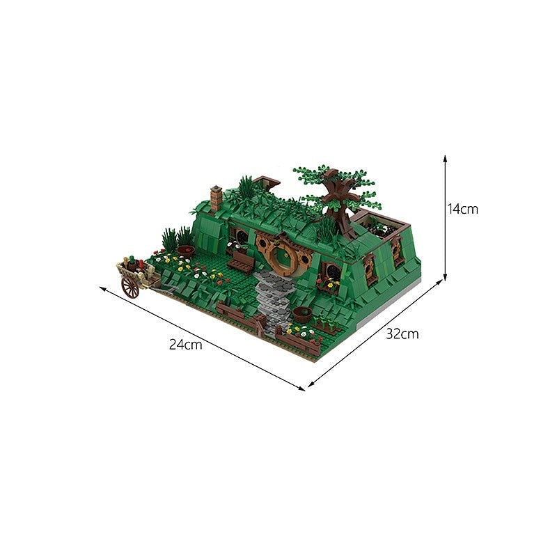 Fantasy Halfling Burrow House MOC Building Kit - 1