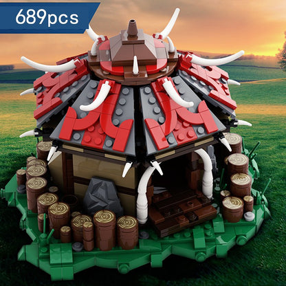 Fantasy Orc Barracks Building Kit | LEGO-Compatible MOC - 2