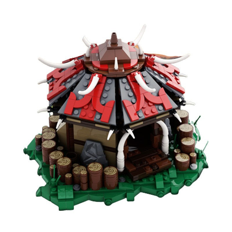 Fantasy Orc Barracks Building Kit | LEGO-Compatible MOC - 3