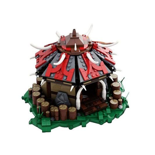 Fantasy Orc Barracks MOC Building Kit | Fantasy Architecture Model - 1