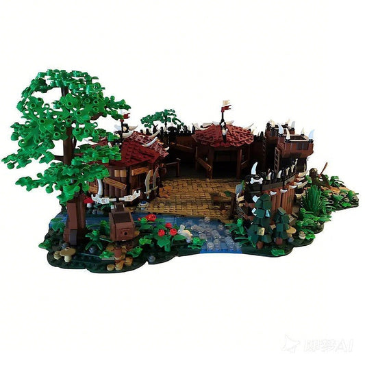 Fantasy Orc Camp Diorama MOC Building Kit - 1