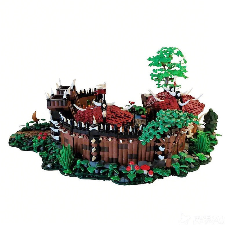 Fantasy Orc Camp Diorama MOC Building Kit - 4