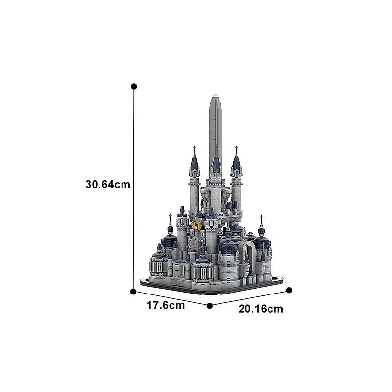 Fantasy Royal Capital Castle Diorama MOC Architecture Building Kit - 4