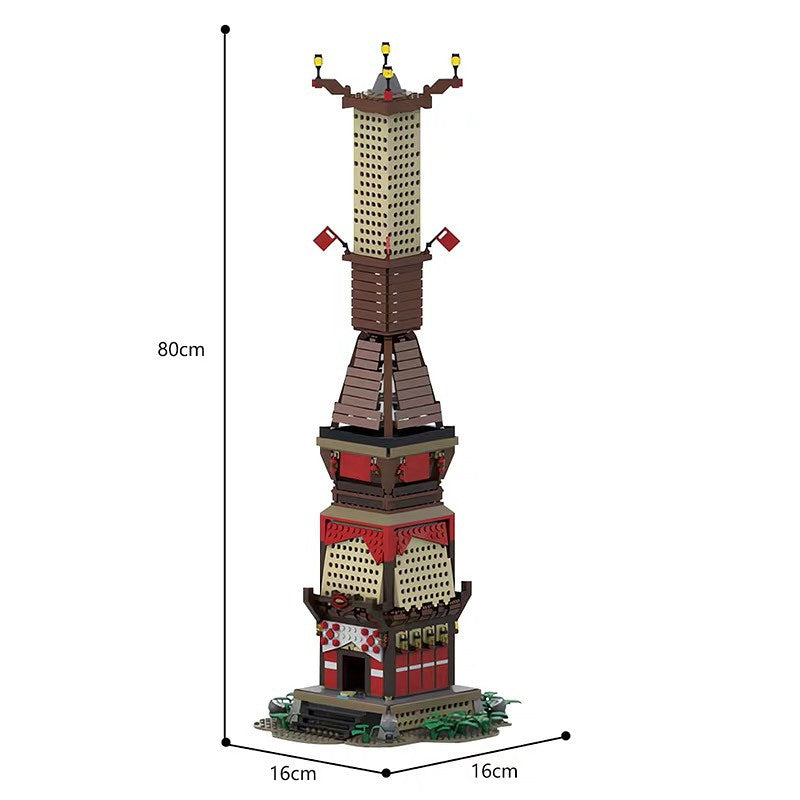 Fantasy Skyview Tower MOC Building Kit | Adventure Architecture Model - 2