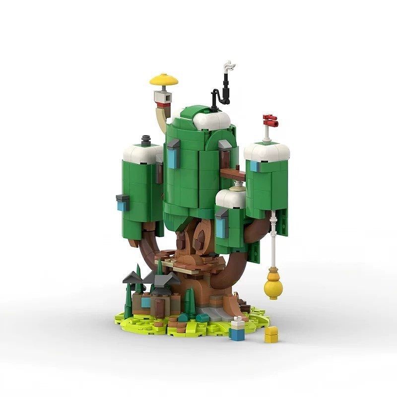 Fantasy Treehouse MOC Building Kit | Adventure Woodland Home Model - 1