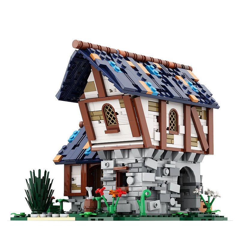 Farm Cottage MOC Building Kit | Rustic Countryside House Architecture - 3