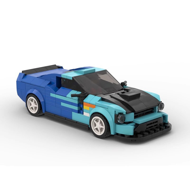 FD Custom Drift Car Building Kit | 8 Wide LEGO-Compatible MOC - 1