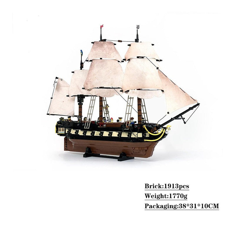 Fer Maiden MOC Privateer Frigate Pirate Ship Building Kit - 4