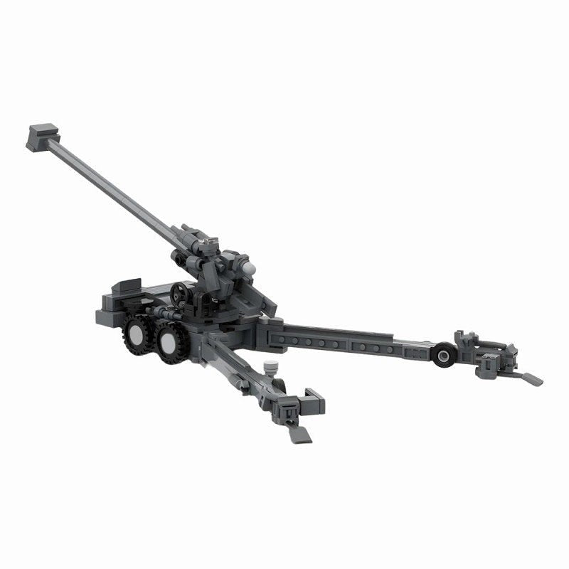 FH-2000 Howitzer Artillery Gun MOC Building Kit | 1:45 Scale Military Model - 1