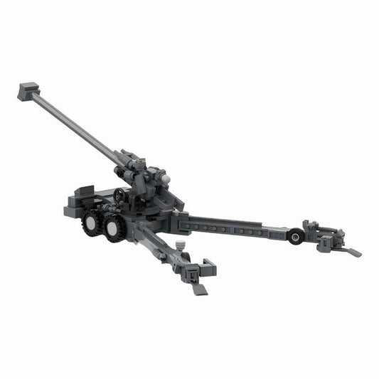 FH-2000 Howitzer Artillery Gun MOC Building Kit | 1:45 Scale Military Model - 1