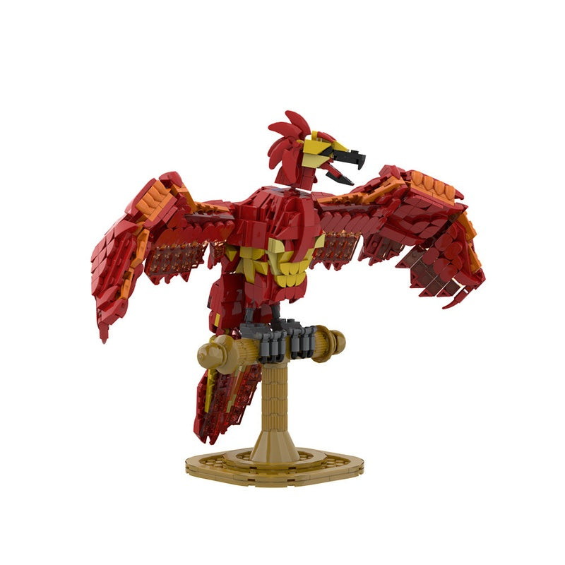 Fiery Phoenix Magical Firebird Building Kit | LEGO-Compatible MOC - 2