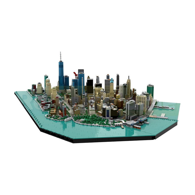 Financial District MOC Building Kit | New York City Architecture Model - 1