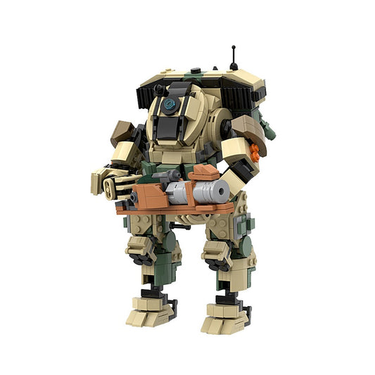 Fire Mech Warrior Building Kit | LEGO-Compatible MOC - 5