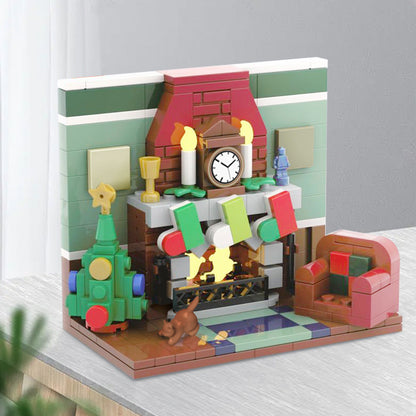 Fire Place Building Kit | Christmas | LEGO-Compatible MOC - 2