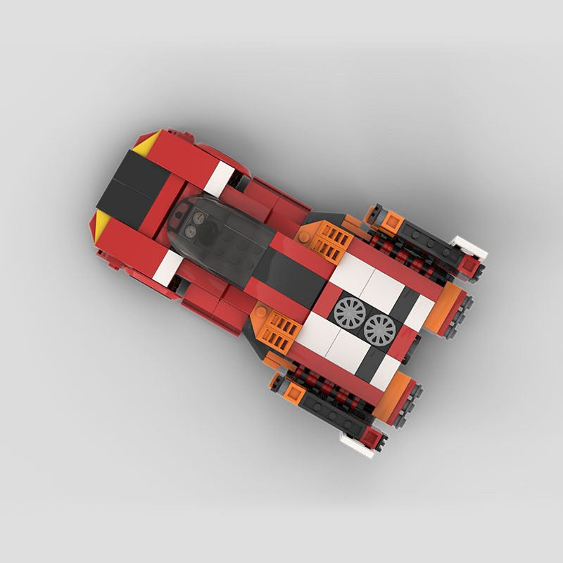 Fire Superion Sports Car MOC Building Kit | Performance Vehicle Model - 4