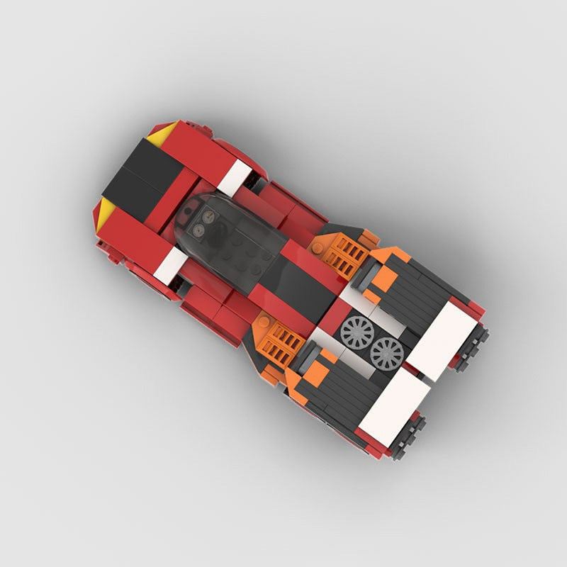 Fire Superion Sports Car MOC Building Kit | Performance Vehicle Model - 5