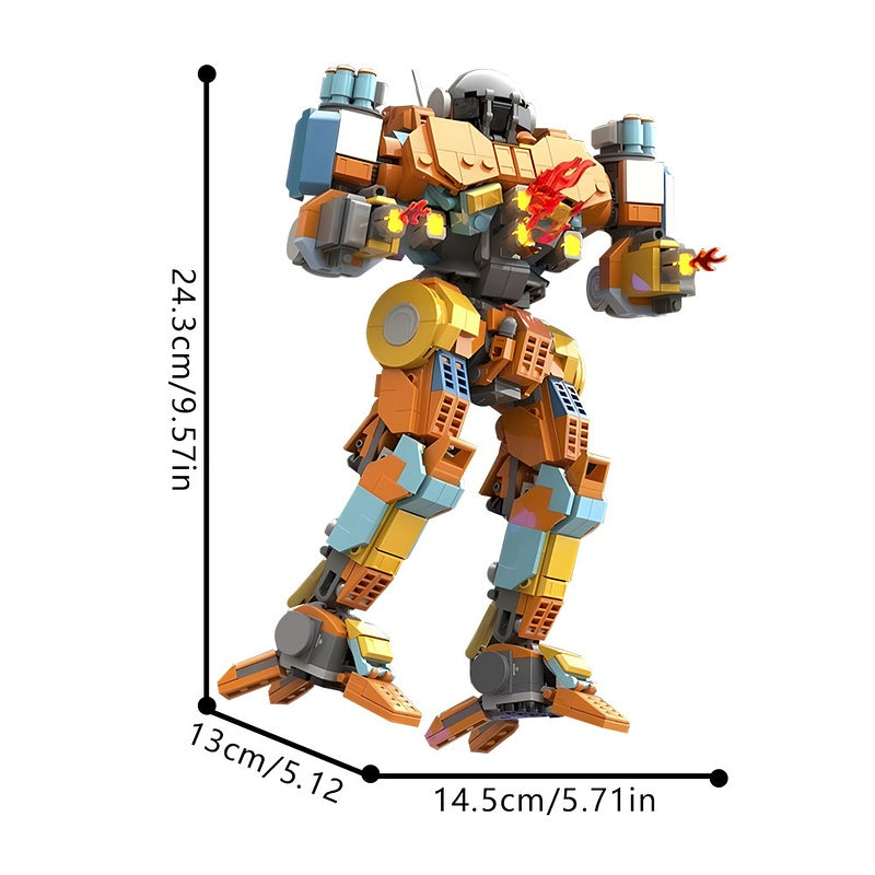 Firestarter FS9 Sci-Fi Mecha Building Kit | LEGO-Compatible MOC - 4