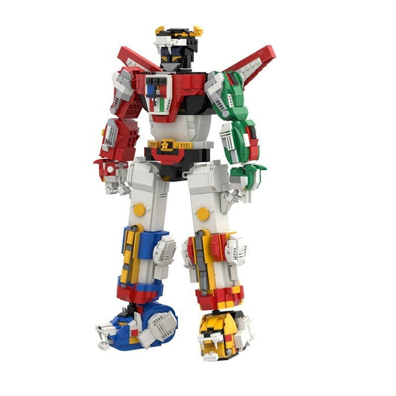 Five Lions Combined Robot MOC Building Kit | Mecha Figure Model - 2