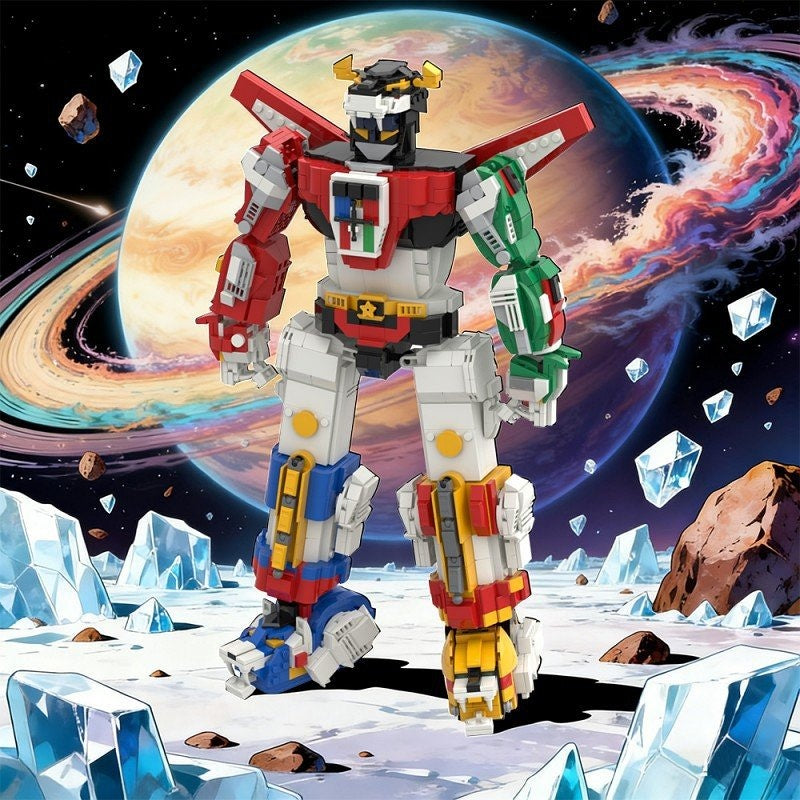 Five Lions Combined Robot MOC Building Kit | Mecha Figure Model - 5