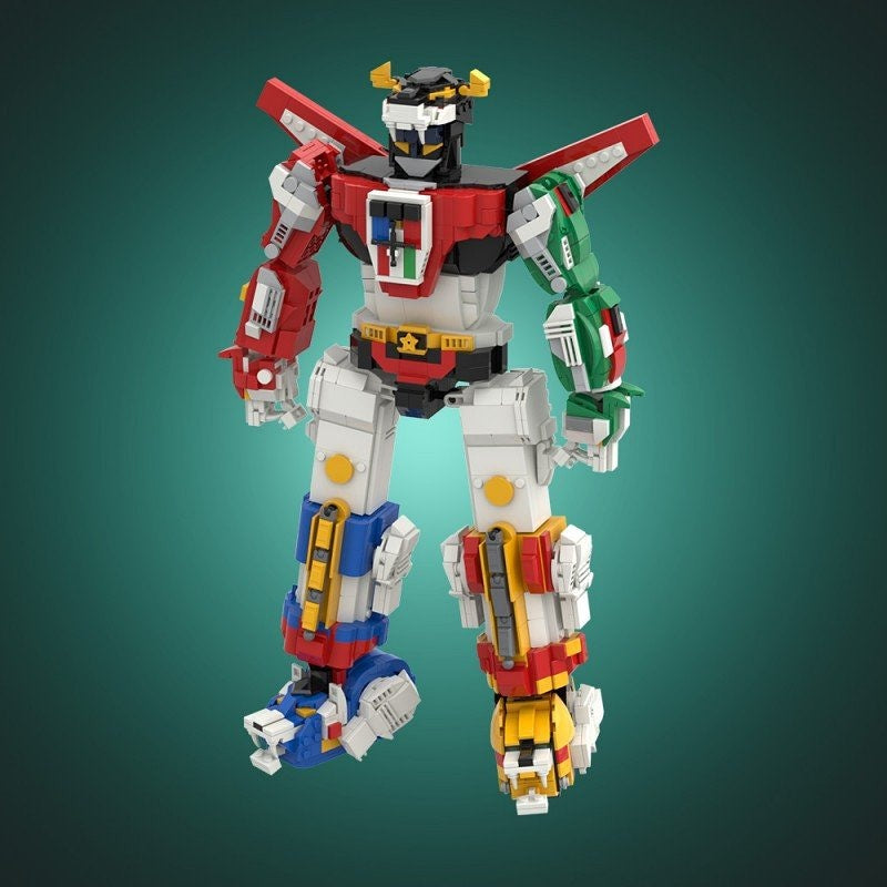 Five Lions Combined Robot MOC Building Kit | Mecha Figure Model - 6