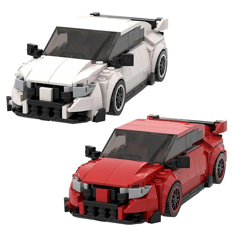 FK2-Inspired Hot Hatch MOC Building Kit | Japanese Sports Car Model - 1