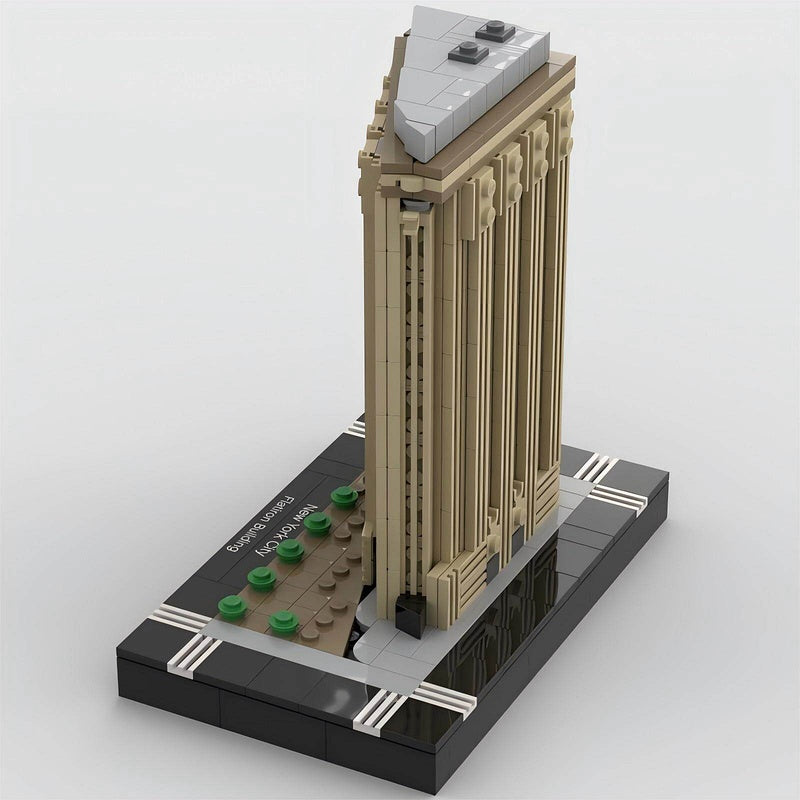 Flatiron Building New York Building Kit | 1/650 Scale LEGO-Compatible MOC - 3