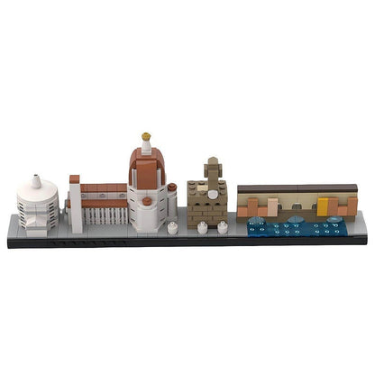 Florence Skyline MOC Building Kit | Italian Landmark Architecture Model - 1
