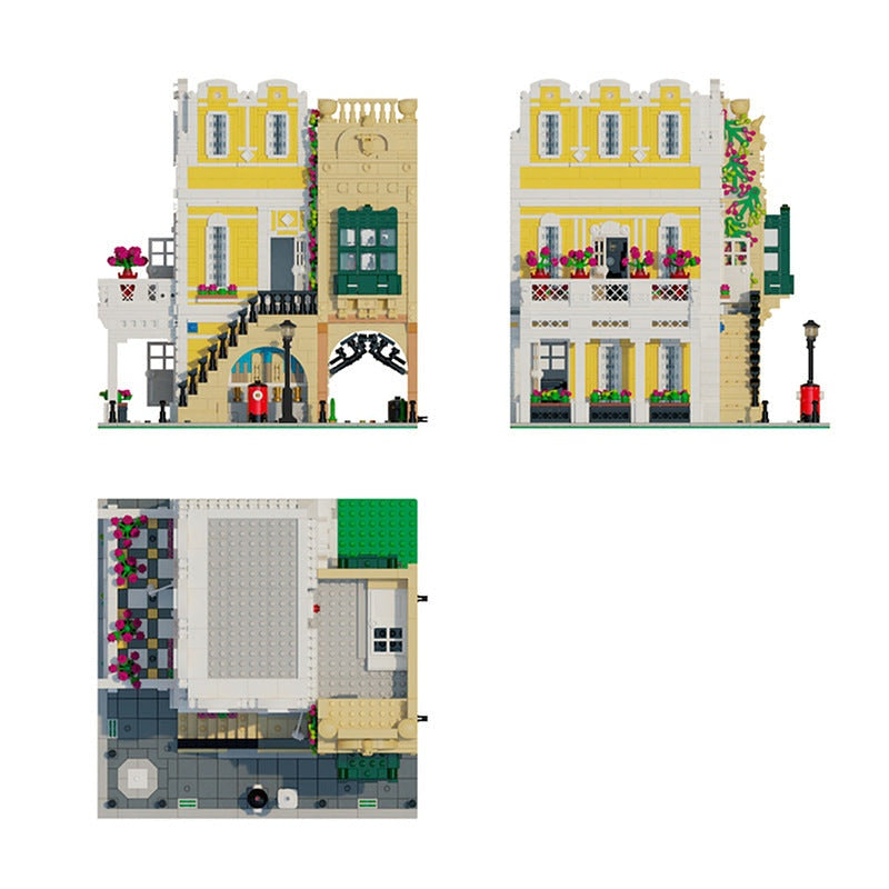 Florentine Palazzo MOC Renaissance Architecture Building Kit - 3