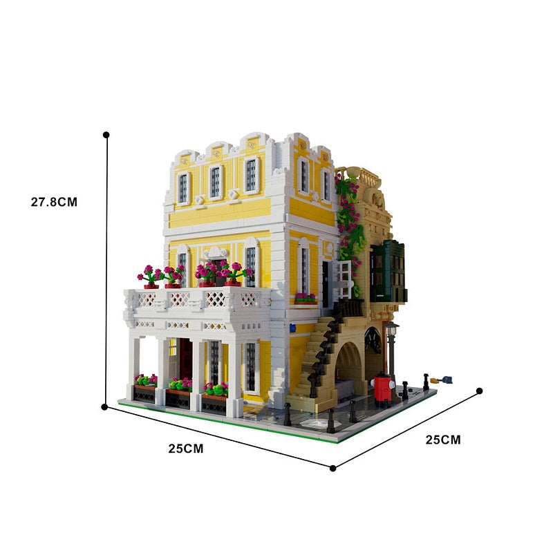 Florentine Palazzo MOC Renaissance Architecture Building Kit - 4