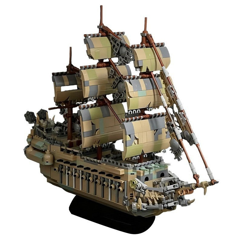 Flying Dutchman Ghost Pirate Ship MOC Building Kit - 1
