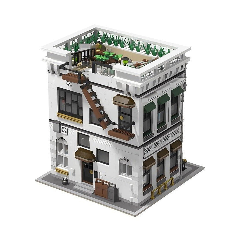 Flying Lobster Seafood Restaurant MOC Building Kit Urban Modular Design - 2
